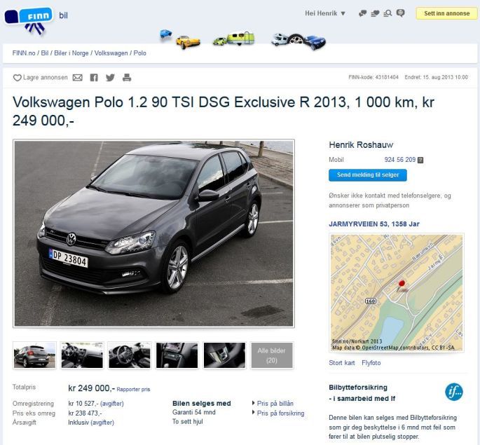 Nå kan du både se og høre biler til salgs