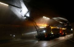 Tunnelvask Oslofjordtunnelen. Foto: Ivar Eide
