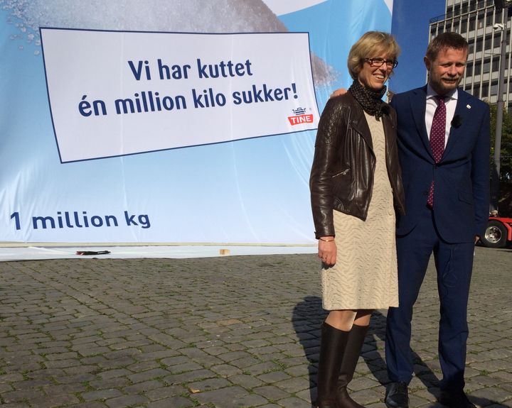 Hanne Refsholt og Bent Høie. Foto: Sindre Ånonsen, TINE