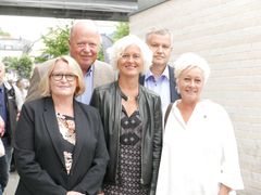 Fv: Lisbet Rugtvedt, Nasjonalforeningen for folkehelsen, Bjørnar Allgot, Norges Diabetesforbund, Tove Gundersen. Rådet for psykisk helse,Frode Jahren, LHL, Anne Lise Ryel, Kreftforeningen.