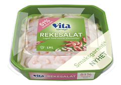 Ny rekesalat med 51% mindre fett fra Vita Hjertego
