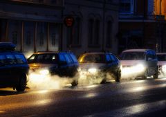 Miljøfartsgrensen bidrar til å overholde lovpålagte grenseverdier for svevestøv. Foto: Knut Opeide, Statens vegvesen