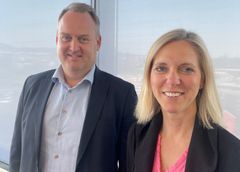 Morten Grongstad og Marianne G. Ebbesen, nyvalgt styreleder og styremedlem i AF Gruppen.
