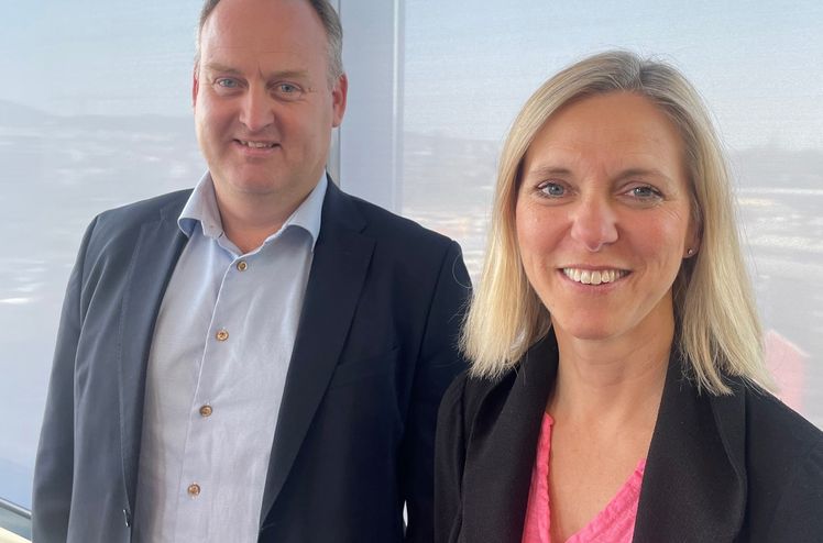 Morten Grongstad og Marianne G. Essesen, nyvalgt styreleder og styremedlem i AF Gruppen.