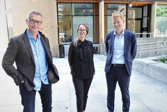 Fiskeri- og sjømatminister Odd Emil Ingebrigtsen, seniorrådgiver Eve de Coning og Økokrim-sjef Pål Lønseth.
