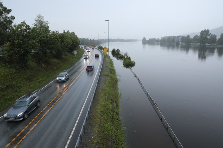 Drammenselva i dag. Foto: Anita Tveiten, Statens vegvesen