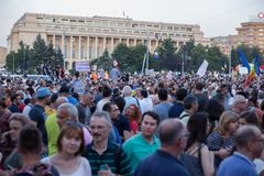 Lørdag 10. august var det store protester i Bucuresti, Romania. (Foto: Marian Stanescu)