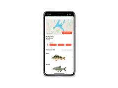 Ved hjelp av ett enkelt klikk kan du kjøpe fiskekort til Inaturs fiskevann i appen.
