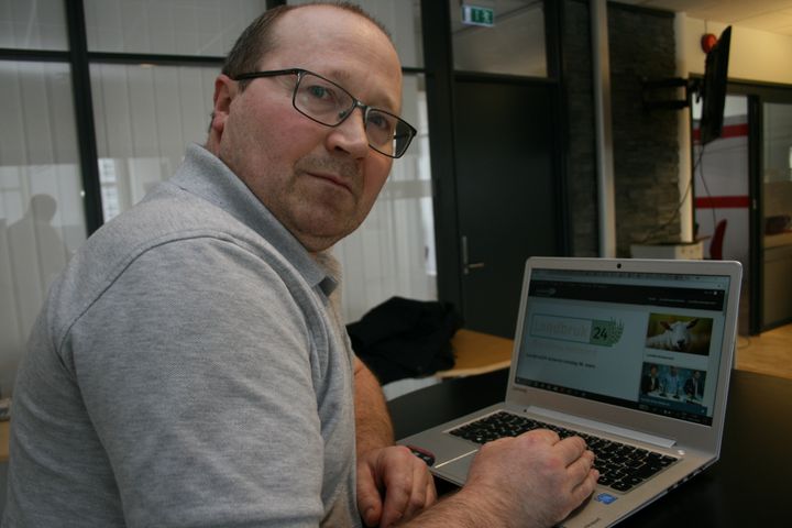 Jon Trøite mener det er  marked for et rendyrket nettsted for bonden og andre som har interesse for landbruk. Foto: Jon Håkon Slungård, Bladet