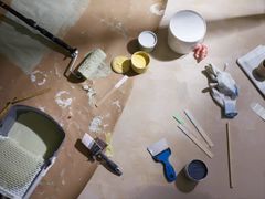 VERKTØYKASSEN: Når du skal i gang med et maleprosjekt, trengs riktig verktøy. (Foto: Jordan)