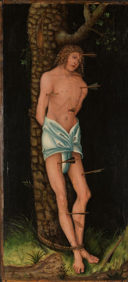 Lucas Cranach den eldre, «Den hellige sebastian,» 1543. 