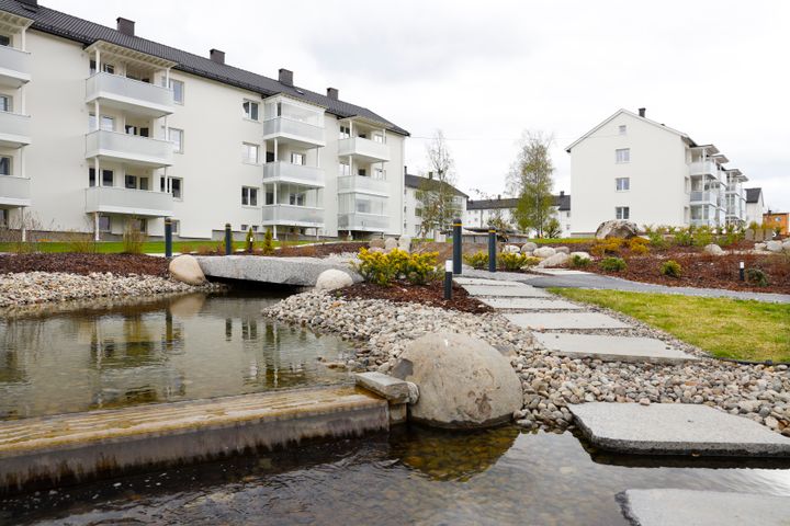 Vinneren Manglerud borettslag får én million kroner av OBOS. Foto: Trygve Indrelid