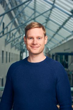 PhD-student Anders Årnes ved UiT Norges arktiske universitet. Foto: Tromsøundersøkelsen/Edvard Kristiansen