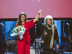 Styreleder i NOPA, Ingrid Kindem, og Karin Krog. Foto: Christoffer Krook