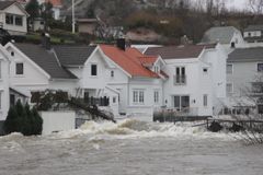 Ekstremværet Synne rammet Rogaland og Agder med ekstreme nedbørsmengder i desember 2015. Foto: Sem Hadland, Eigersund kommune