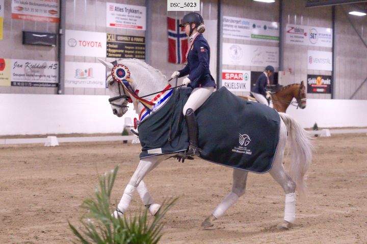 Gullvinner i Hallmesterskapet dressur for para 2022 ble Kirsten Kristine Vik og Peppermint fra Åsane Rideklubb. Foto: Ann K Bratteng/Horsephoto.com