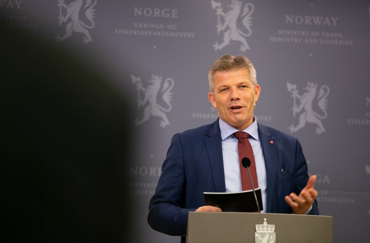 Fiskeri- og havminister Bjørnar Skjæran.