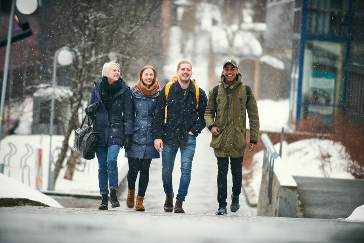 Studenter ved UiT i Tromsø. Foto: Edvard Kristiansen.