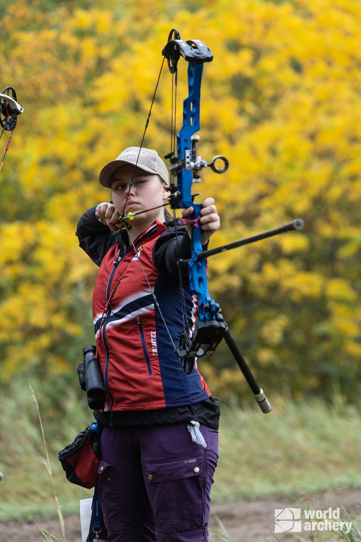 Ylva Nesheim Hjelle fra Oslo tok bronsemedalje i verdensmesterskapet i Felt i USA i oktober. (Foto: World Archery)