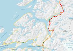 Tunnelene som skal få oppgradert sikkerhetsutstyr ligger på rekke og rad langs E6 nord for Fauske. Illustrasjon: Statens vegvesen.