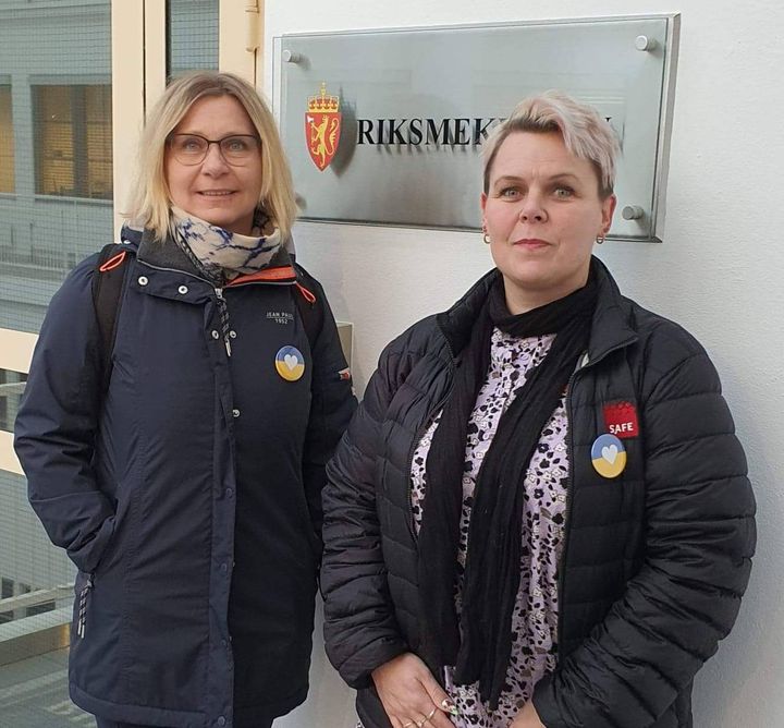 Gro Gullhaug og Hilde-Marit Rysst Foto: SAFE
