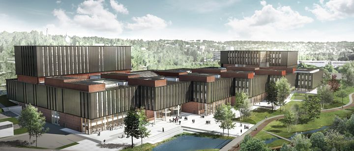 Livsvitenskapsbygget som er planlagt å stå ferdig i 2023. Illustrasjon: Ratio arkitekter as).