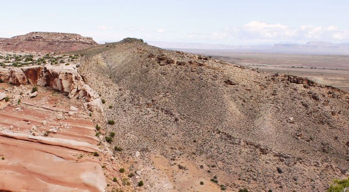 Fault zone observed in Utah, USA, illustrating a typical fault studied also in the deep subsurface. Photo: NGI.