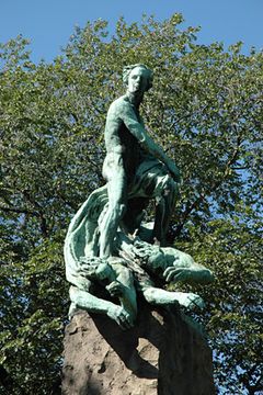 Gustav Vigeland: Monument over Niels Henrik Abel, 1905-1908, Abelhaugen, Slottsparken. Foto: UiO/Raul Da Cunha