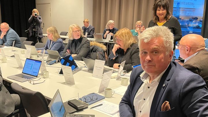 Styreleder Odd Inge Mjøen i forkant av styremøtet torsdag. Foto: Helse Midt-Norge RHF