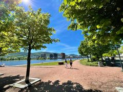  Østlandet er det varmeste stedet i Norge i juli. Her fra Drammen tidligere i juni i år. Foto: Jan Ovind