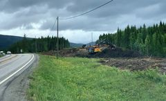 Letnes har startet å bygge ny E6 Fjerdingen-Grøndalselv. Foto: Statens vegvesen.