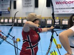 Bilde er tatt under offisiell trening på EM i Samsun 2019