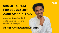 SAIH har løftet Amirs sak i sosiale medier under emneknaggen #FreeAmirAmanKiyaro. Bilde: SAIH