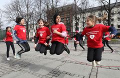 Elevene i 6A på Vahl skole, hoppet i gang konkurransen i Spikersuppa tirsdag 24.april!
Foto: Anne Elisabeth Næss