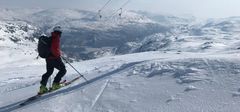 Det er snø igjen til påske i de aller fleste fjellområdene. Foto: hrb/NVE