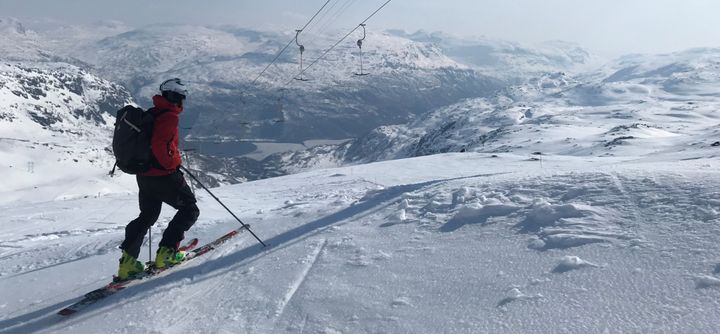 Det er snø igjen til påske i de aller fleste fjellområdene. Foto: hrb/NVE
