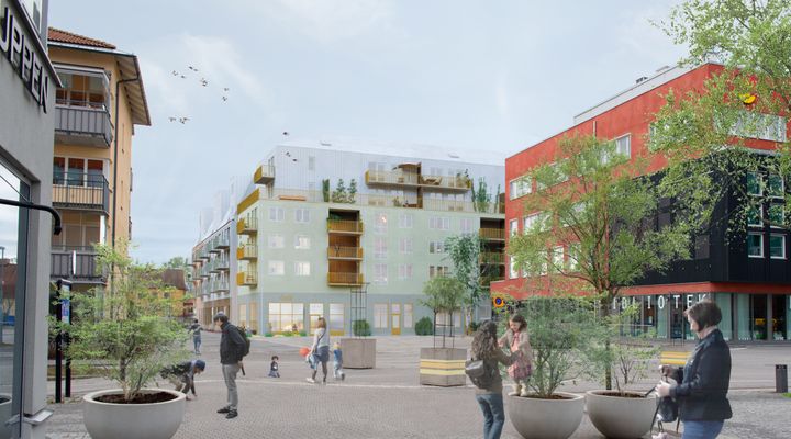 HMB Construction, subsidiary of AF Gruppen, is building a new central residential district in Knivsta, south of Uppsala on behalf of Genoa and Redito.