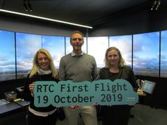 Christin Ulltveit-Moe (Kongsberg Defence & Aerospace), Anders Kirsebom (Avinor Air Navigation Services) and Elin Blakstad (Indra)