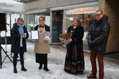 Nina Sundquist, Matmerk, Anita Lomnes, Anita Ihle Steen, ordfører og Tor Rullestad, næringssjef
