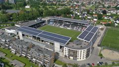 Skagerak Arena er også et solkraftverk