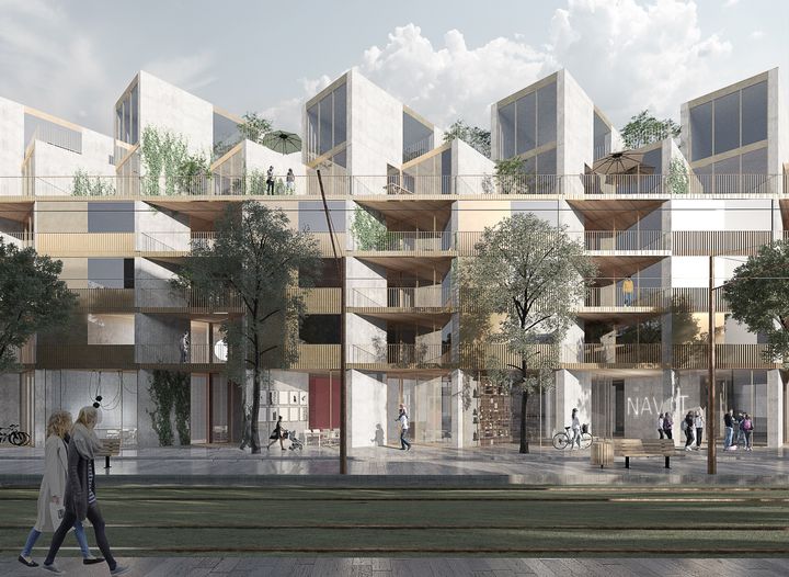AF skal bygge boliger på vegne av OBOS Kärnhem i den nye bydelen Brunnshög, nær de verdensledende forskningsmiljøene i Lund. Ill. OBOS Kärnhem