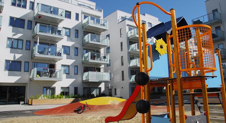 Ellipsen borettslag på Ensjø i Oslo. Foto: Anne Leela