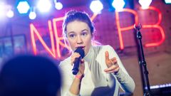 Sigrid Raabe hos Christine på by:Larm 2017. Foto: Nicolay Woldsdal/NRK.