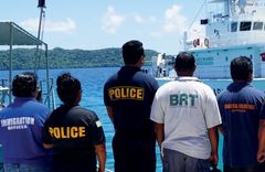 På Palau, en øystat i Stillehavet, jobber etater sammen i kampen mot fiskerikriminalitet. Illustrasjonsfoto: Nærings- og fiskeridepartementet.