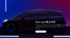 Bilde av nettsiden for forhåndsbestilling av nye ID,3 1ST.