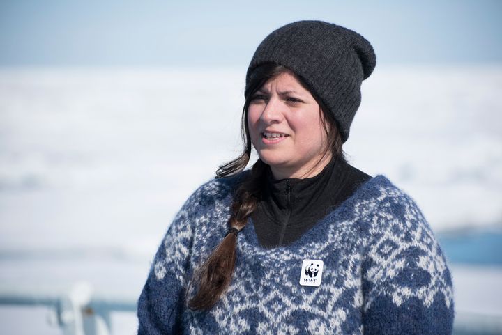 Generalsekretær i WWF Verdens naturfond, Karoline Andaur besøkte selv iskantsonen i 2017. Foto: WWF verdens naturfond.