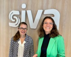 Selskaper over hele Norge er representert blant de nye operatørene i Sivas programvirksomhet, som starter på en ny tiårsperiode i januar 2023. Her er Siva representert ved direktør for Innovasjon, Kristin Eriksen (t.v.), og fagleder for team inkubator og næringshage, Randi Torvik.