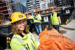 Når alt avfall sorteres i tydelig merkede containere på byggeplassen, betyr det at byggeplassmaterialene kan materialgjenvinnes.
