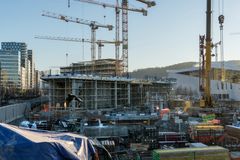 Oslos ordfører vil, sammen med barn fra Oslo legge ned grunnsteinen til Nye Deichmanske hovedbibliotek 3. februar 2017. Foto Jiri Havran/ Kultur- og idrettsbygg Oslo KF