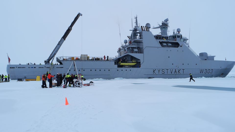 KV Svalbard at the North Pole